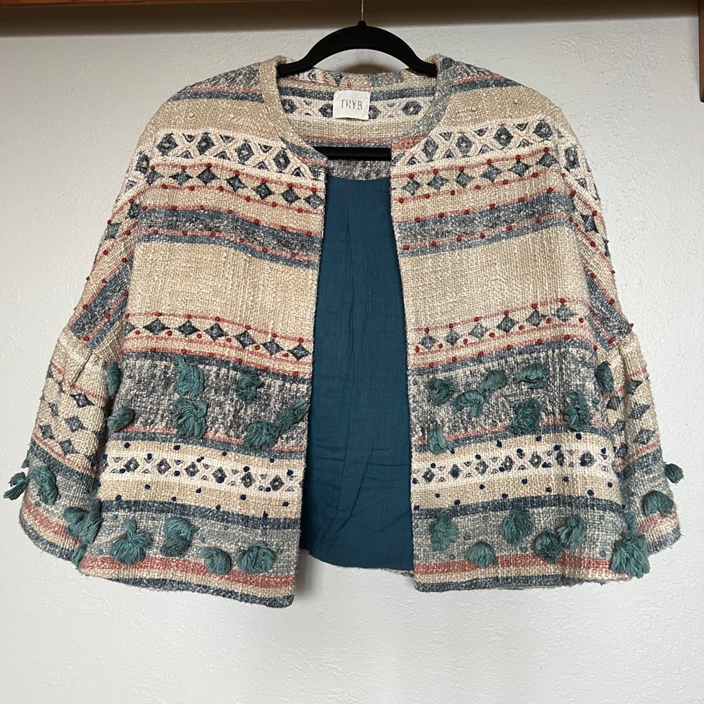 TRYB Anthropologie Tapestry Jacket